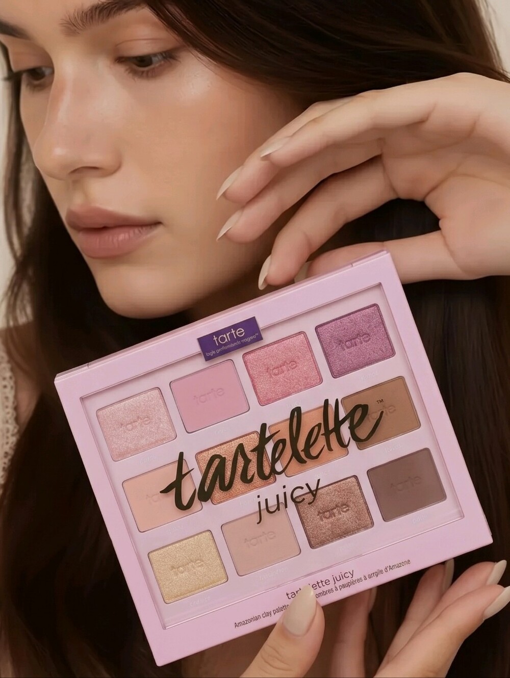 Tarte Tartelette Juicy Amazonian Clay Eyeshadow Palette 12 Shade Pink Neutral